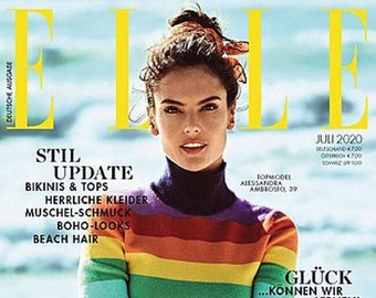 Elle Magazine Allemagne 2020-07 Alessandra Ambrosio