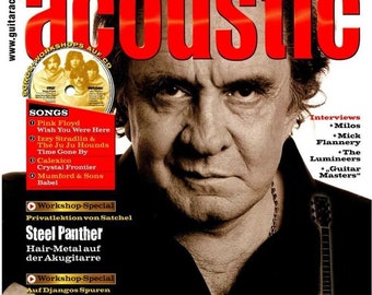 Guitar Acoustic Magazine Germany 2013-01 Johnny Cash Steel Panther Mick Flannery