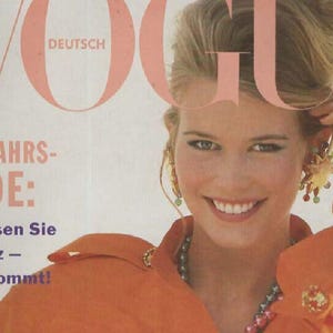 Vogue Magazine Germany 1991-01 Claudia Schiffer