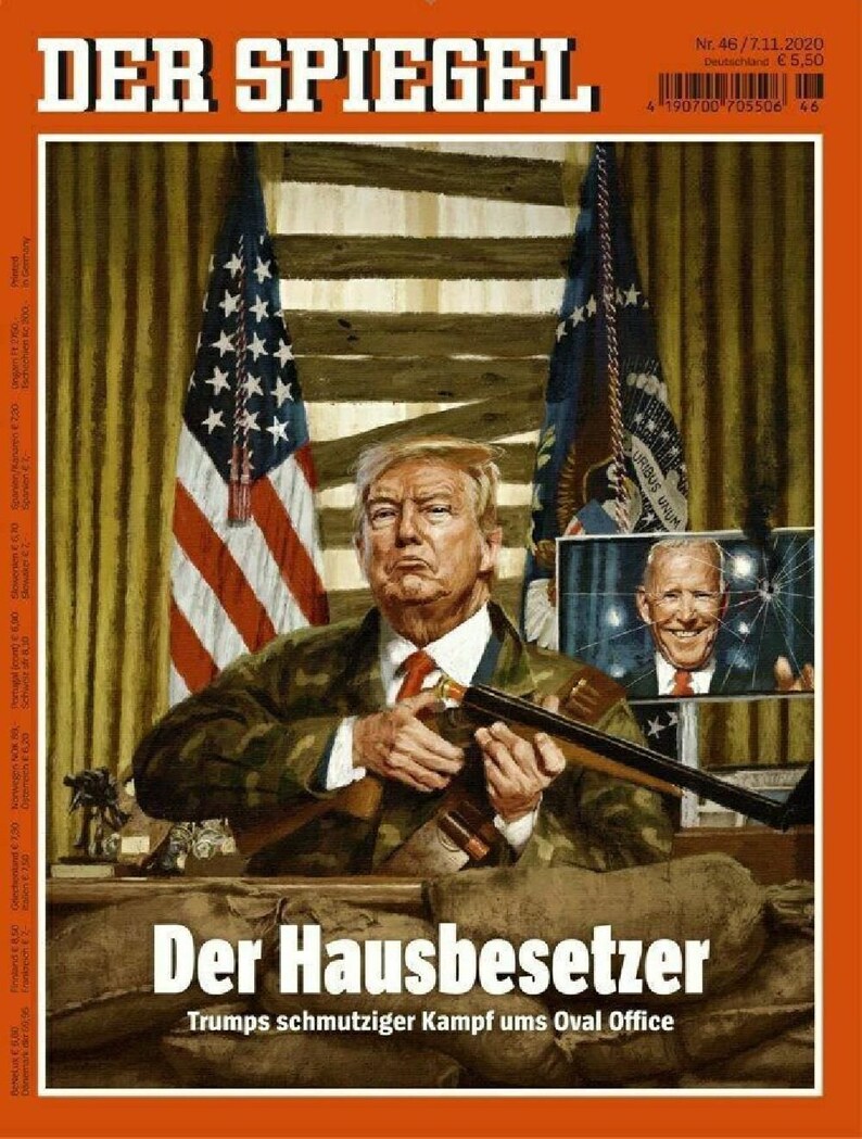 Der Spiegel Magazine Germany 2020-46 Donald Trump Bild 1