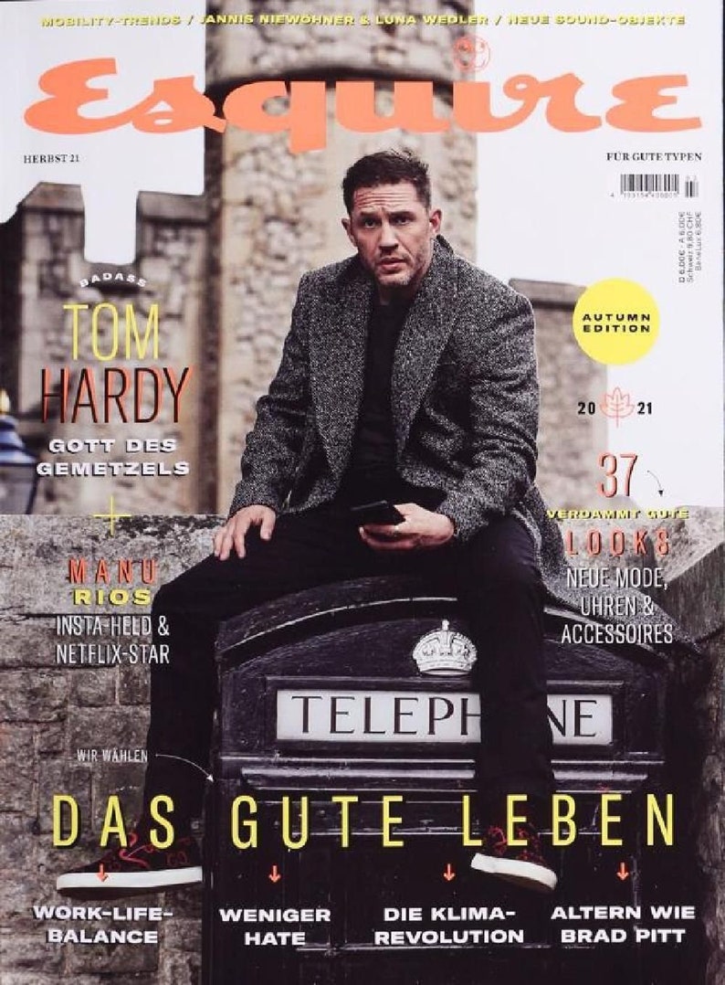 Esquire Magazine Germany 2021-03 Tom Hardy image 1