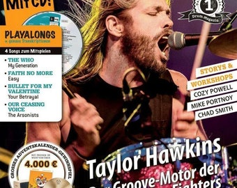 Drumheads Magazine Germany 2018-01 Foo Fighters Taylor Hawkins Mike Portnoy