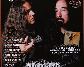 Deaf Forever Magazine Germany 2023 #55 Sulphur Aeon Voivod Uada Alice Cooper