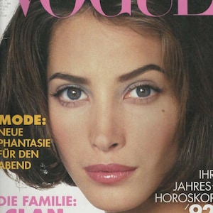 Vogue Magazine Germany 1991-12 Christy Turlington