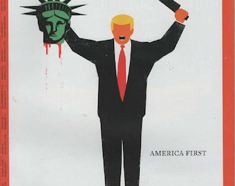 Der Spiegel Magazine Allemagne 2017-06 Donald Trump décapite la Statue de la Liberté