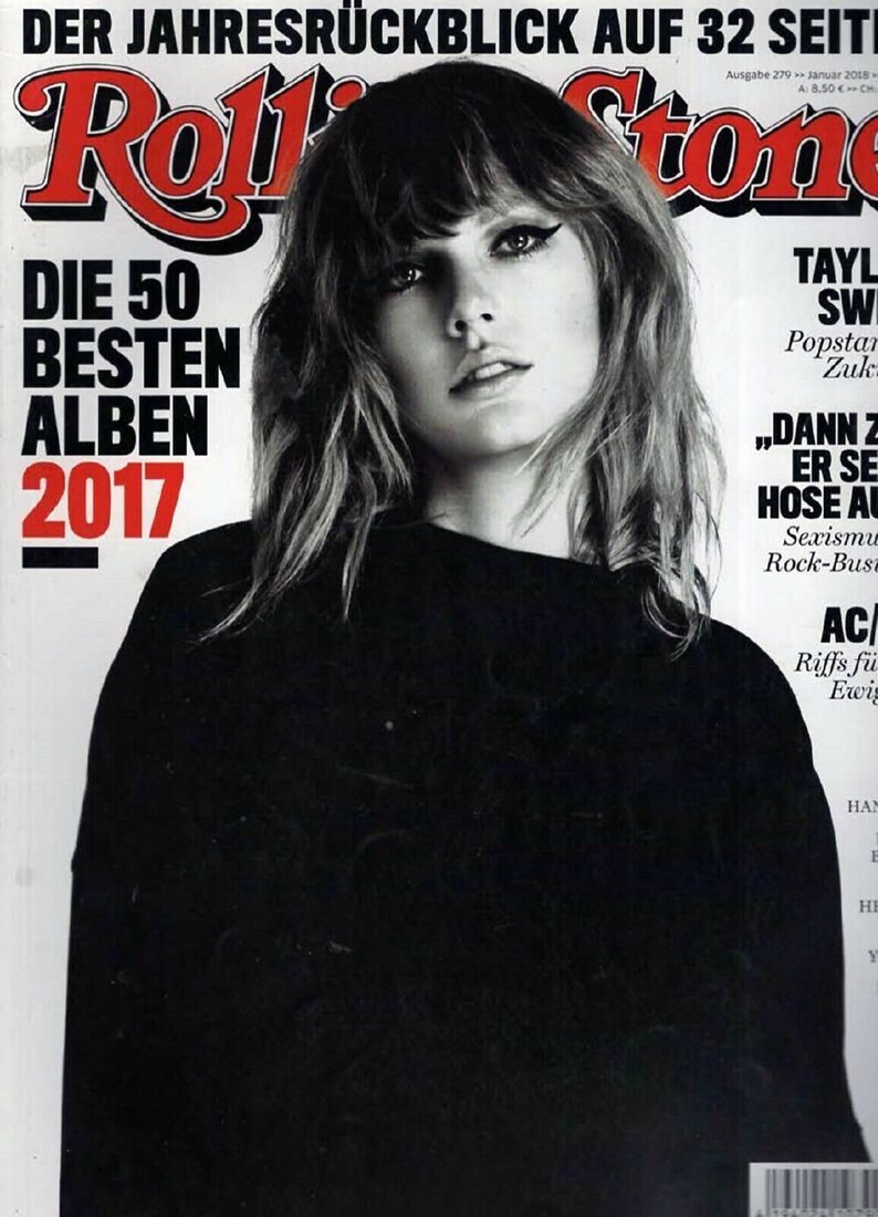 Rolling Stone Magazine Germany 2018 #279 Taylor Swift AC/DC Glen Hansard