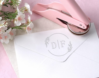 Custom Monogram Embosser, Personalized Wedding Embosser, Stamp Embosser for Envelope and Invitation, Napkin Embosser, Wedding Gift