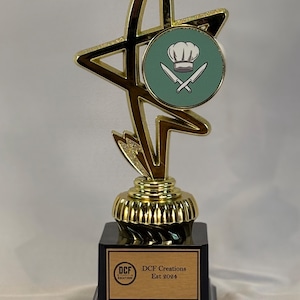 Spersonalizowane trofeum „Gwiazda Gotowania”: Nagroda w konkursie kulinarnym