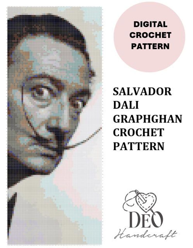 Graphghan Design Salvador Dali Crochet Tapestry Pattern: Graphghan Design (PDF Pattern ...