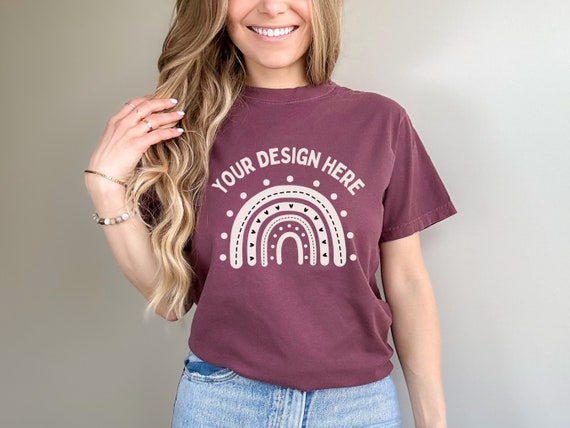 Vineyard comfort colors 1717 Mockup Comfort Colors 1717 vineyard mockup trendy female mockup for  comfort colors vineyard tshirt mockup
