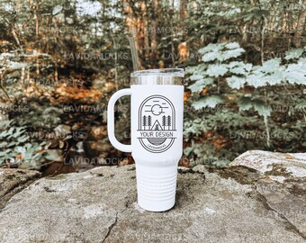 Printify 40oz Insulated Tumbler Mockup JPG Polar Camel Mockup Real Product Mock Tumbler Camping Mockup Print on Demand Coffee Tumbler Mock