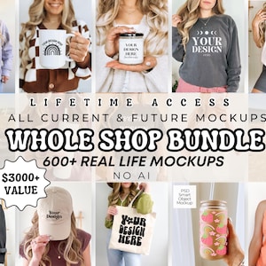 Lifetime Access Whole Shop Mockup Bundle Whole Shop Bundle Comfort Colors Bundle Gildan Mockup Bundle Mug Mockup Bundle Hat Mockup Bundle
