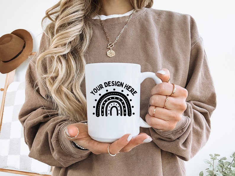 15oz white ceramic mug mockup for print on demand fall white mug mockup photo for 15oz mug ceramic drinkware mockup bundle trendy mockup