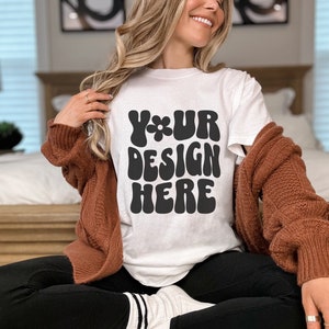 White Comfort Colors 1717 Mockup Comfort Colors White Shirt Mockup Female White Comfort Colors Shirt Mockup 1717 White Comfort Colors Mock I