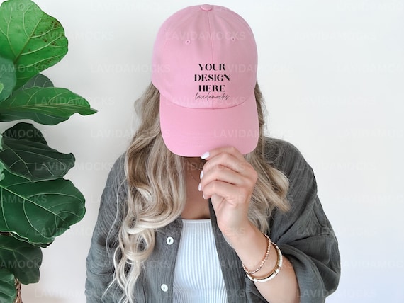 Pink Yupoong 6245CM Hat Mockup Light Pink Baseball Dad Cap Mockup Real Hat Mockup Pink Printful Hat Mockup Printful Pink Hat Model Mock Etsy Canada