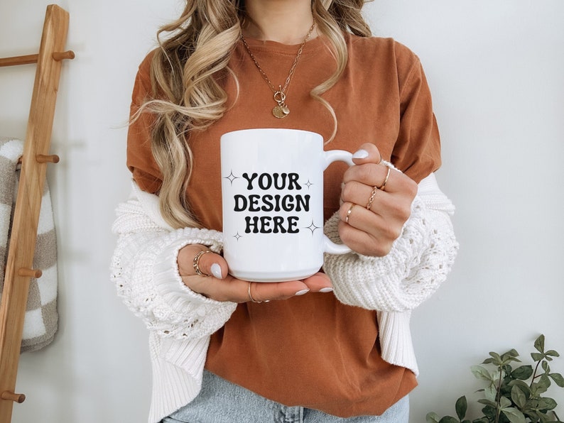 ceramic Mug mockup for print on demand trendy fall mug mockup for 15 oz mug female mockup white mug photo 15oz mug mockup mug  mockup bundle
