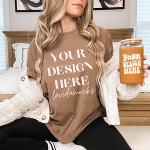 Espresso Comfort Colors 1717 Mockup Espresso Comfort Colors Mockup Espresso T-shirt Mockup Libbey Glass Mockup for Comfort Colors Espresso