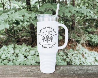 Printify 40 oz Insulated Tumbler Mockup JPG Polar Camel Mockup Real Product Mock Tumbler Camping Mockup Print on Demand Coffee Tumbler Mock