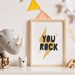 You ROCK Wall Art Prints , Printable Quote Wall Art, Nursery Wall Decor ...