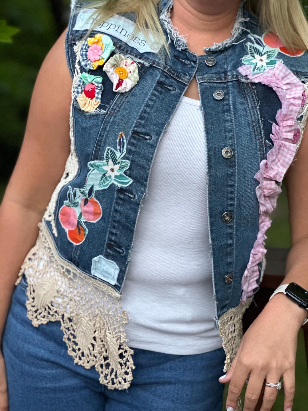 トップス Eaphi EMBROIDERY CORD VEST EMBROIDERY CORD VEST