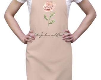 Truth Goodness and Beauty Kitchen Apron for Classical Education Lovers Catholic Teacher Gift Devout Catholic Homeschool Family Decor