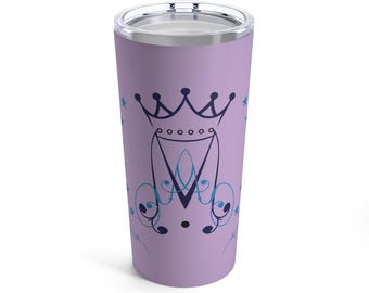 Ave María Monograma Púrpura 20 oz Vaso para Café Devotas Mujeres Católicas Regalo Religioso Amante del Café Taza Fe Inspirada Bebidas para ella