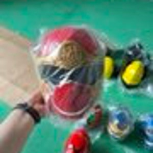 Power rangers Ninpu Sentai Hurricanger Hurricane red cosplay helmet