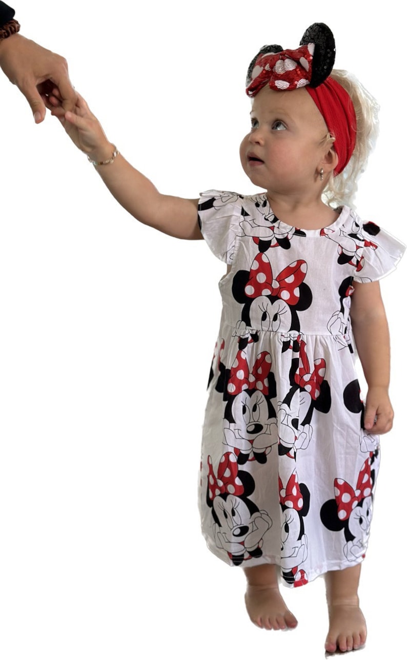 Princess Anna Dress, Minnie Mouse Dress, Minnie Ears, Baby Minnie Ears