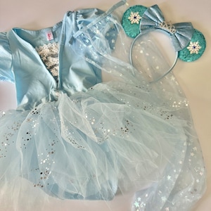 Frozen Elsa Costume, Elsa Dress, Disneyland Costume, Elsa Disney Ears, Princess Elsa Dress, Disneyland Baby Costume, Disney baby costume