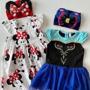 Princess Anna Dress, Minnie Mouse Dress, Minnie Ears, Baby Minnie Ears, Disneyland Outfit, Disney Princess Costume, Disney Princess Dress