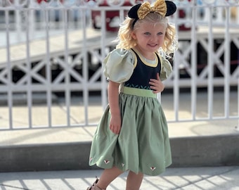 Princess Anna Costume, Disney Costume, Disney Princess Dress, Disneyland Outfit, Frozen Anna Dress, Frozen Costume, Princess Gown,