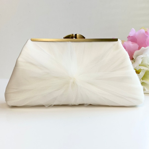 Ivory Bridal Clutch Etsy