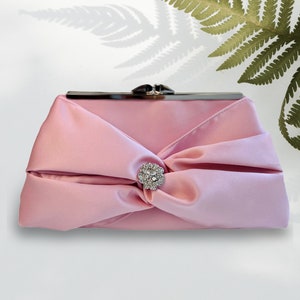 Dusty Pink Bridal Clutch, Gif For Mother In Law, Personalization With Photo Lining, Monogram or Inscription, More Colors Available