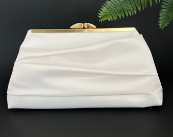 Bolso de novia de satén marfil, bolso de dama de honor, opciones de personalización y más colores