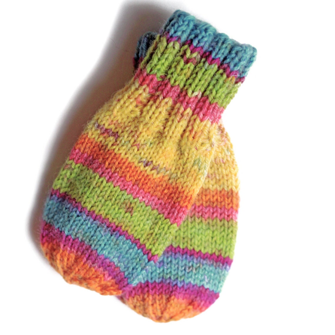 Hand Knit Baby Mittens No Thumbs 3 to 6 Months Etsy