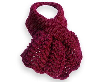 Ladies Burgundy Scarf