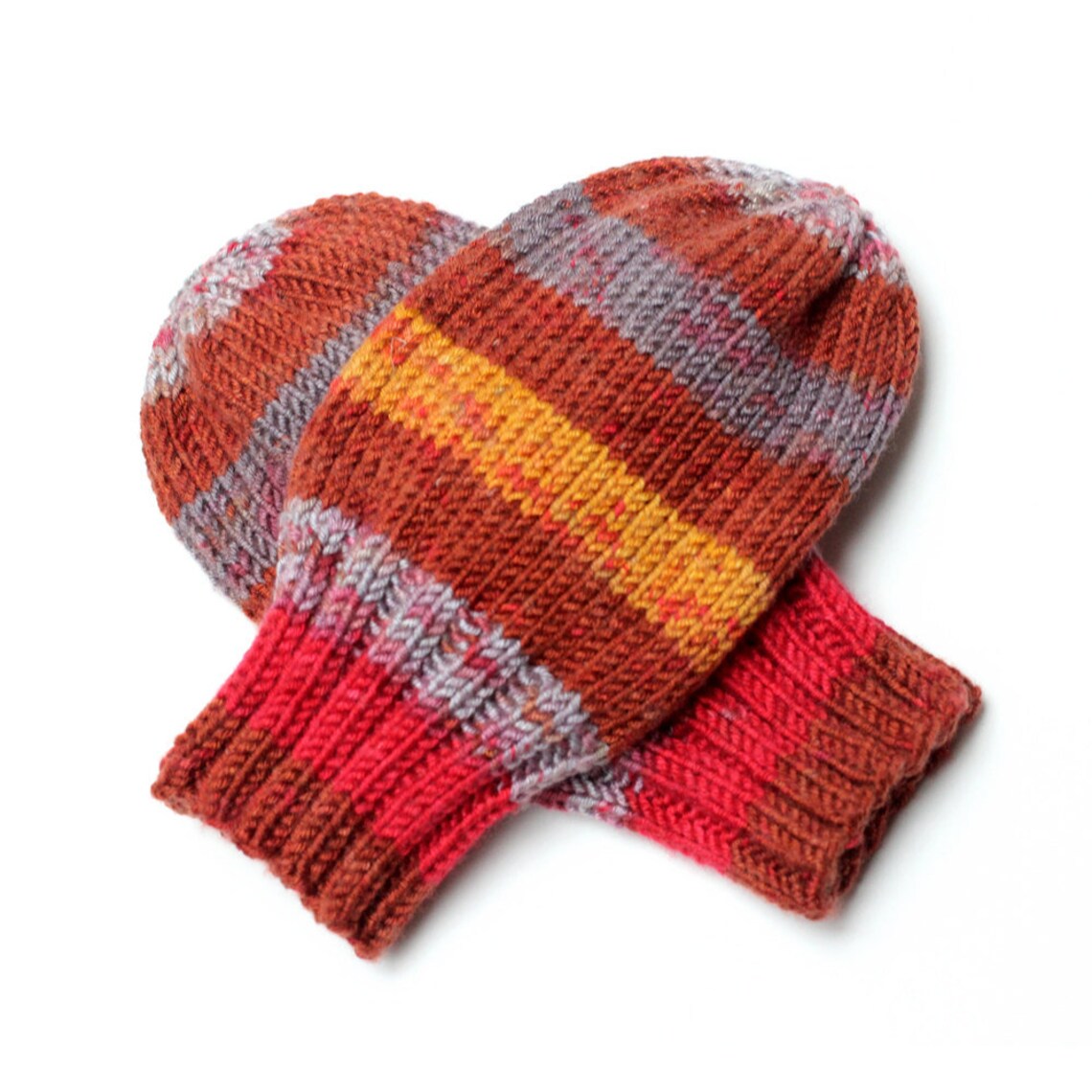 Hand Knit Baby Mittens on String 9 to 12 Months Etsy