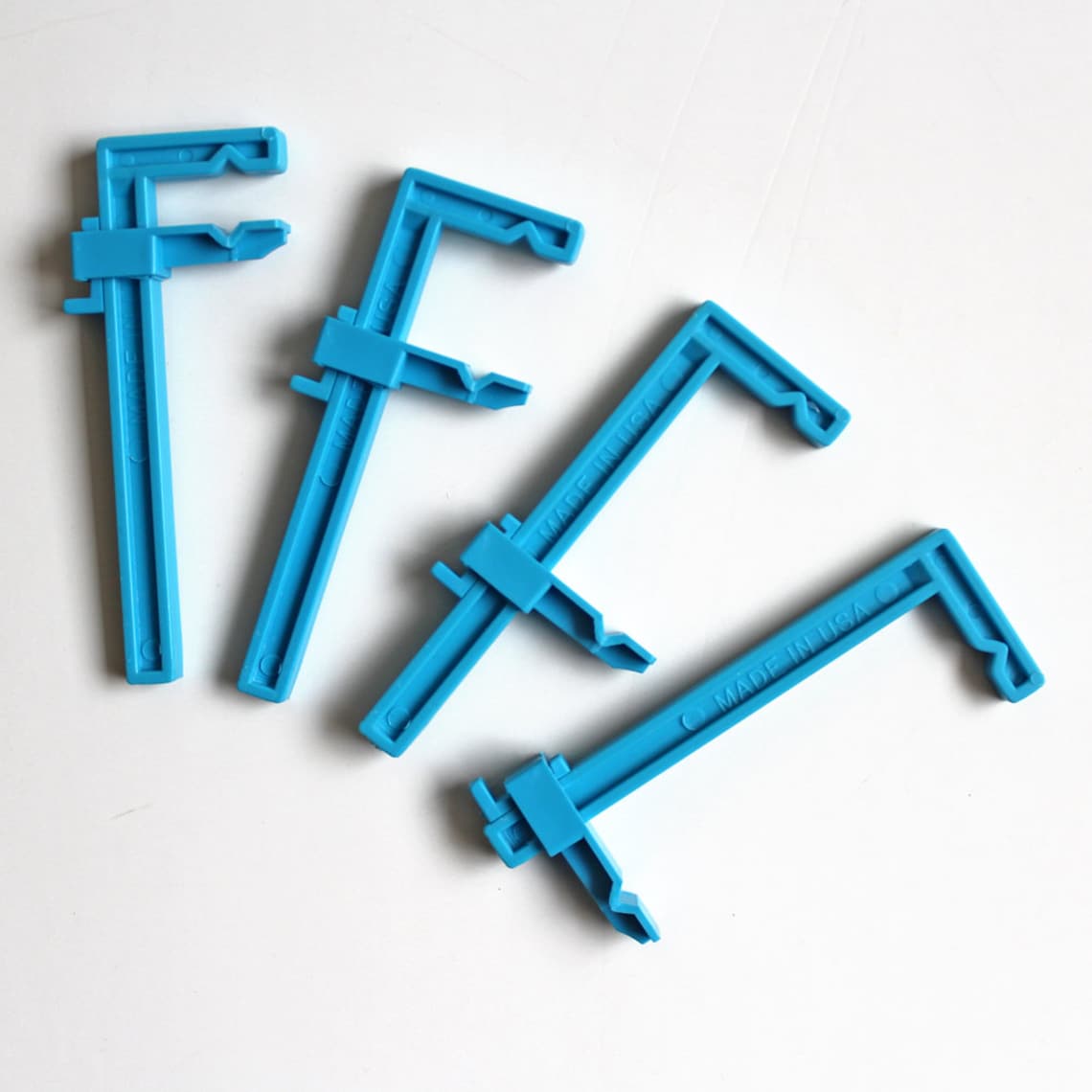 Small Adjustable Plastic Clamps. Set of 4 Mini C Clamps. Model Etsy