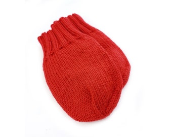 Red Toddler Mittens, 12 Months