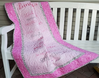 Handmade Princess Rules Lap Quilt