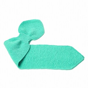 Kid's Turquoise Knit Neck Scarf image 3