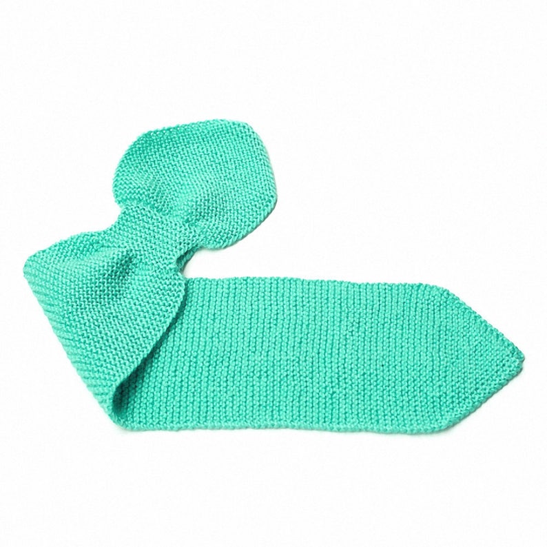 Kid's Turquoise Knit Neck Scarf image 3
