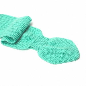 Kid's Turquoise Knit Neck Scarf image 2