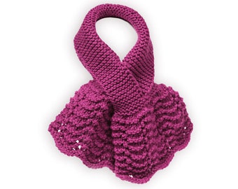 Ladies Magenta Keyhole Scarf