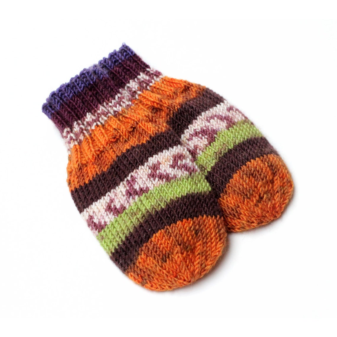 Hand Knit Baby Mittens on String 9 to 12 Months Etsy