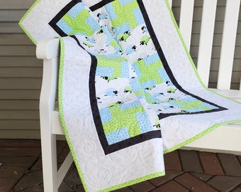 Handmade Sheep Quilt for Baby