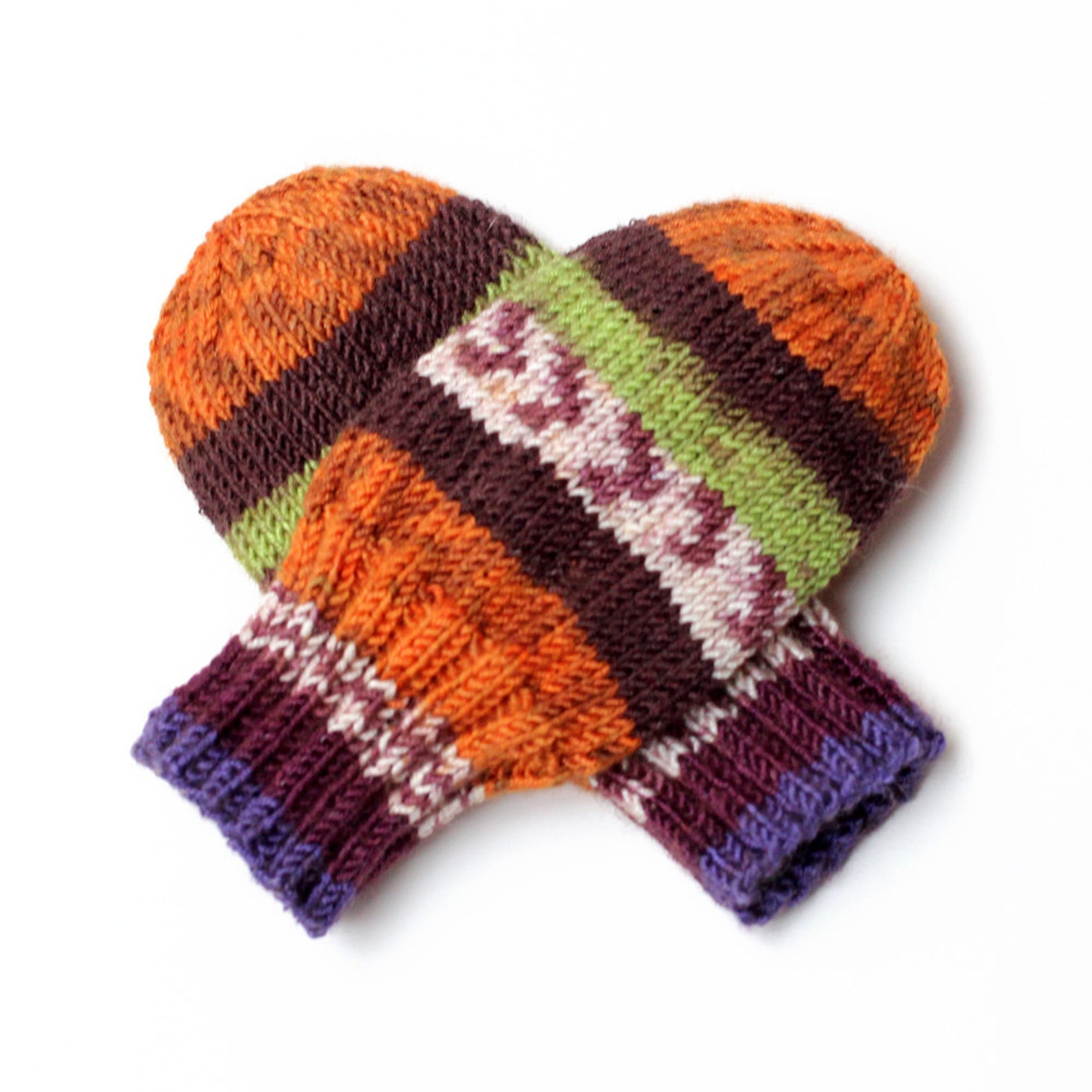 Hand Knit Baby Mittens on String 9 to 12 Months Etsy