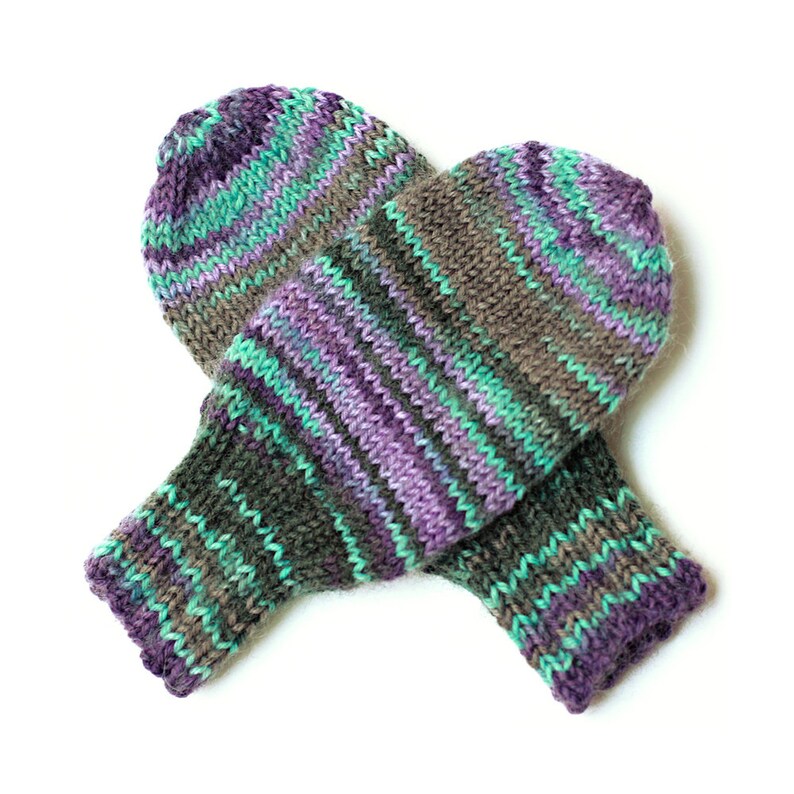 Hand Knit Baby Mittens on String, 6 to 9 Months Etsy