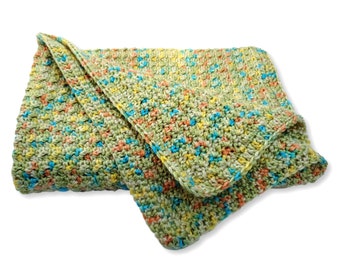 Hand Crocheted Unisex Baby Blanket