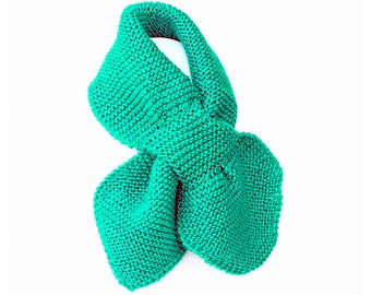 Kid's Turquoise Knit Scarf